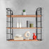 3 - Tier Wooden and Metal Wall Shelf